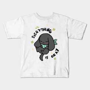 Everything Is Okay (Licorice) Kids T-Shirt